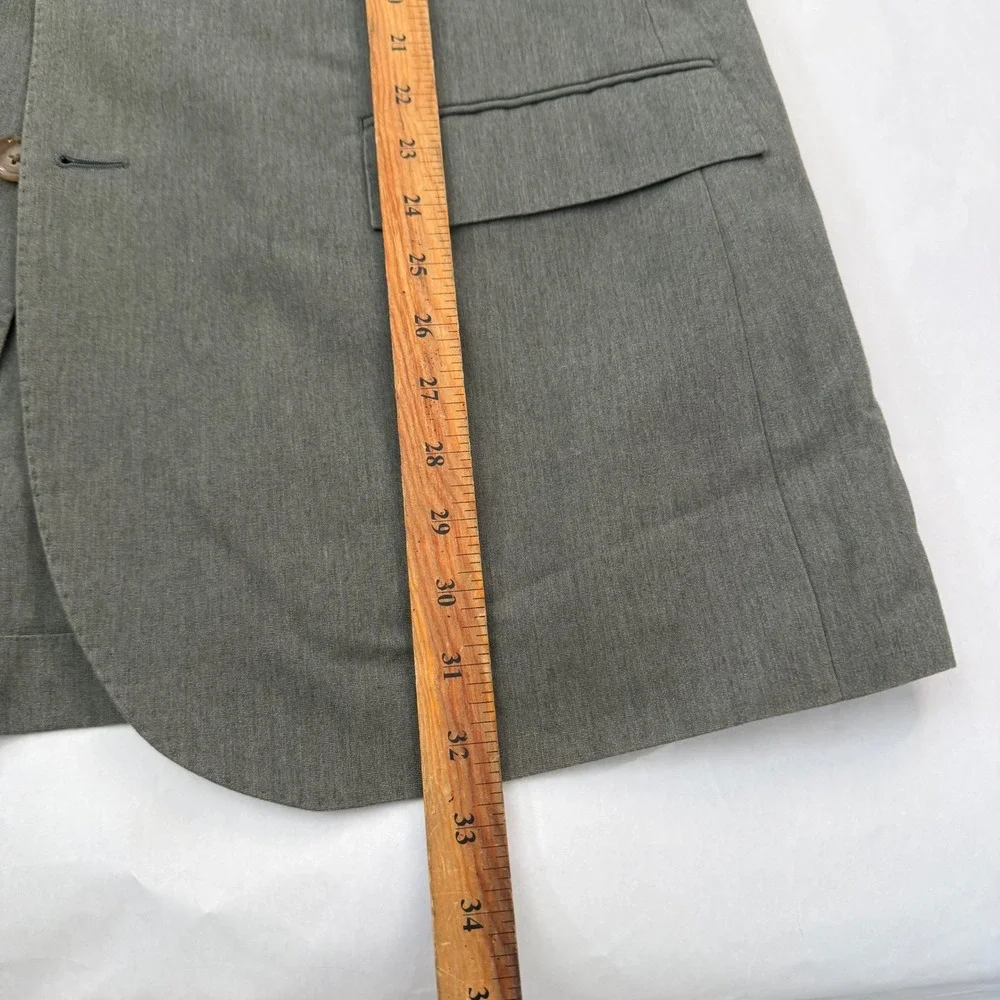 J Crew‎ Ludlow Mens Green Blazer Suit Jacket Sport Coat 44L